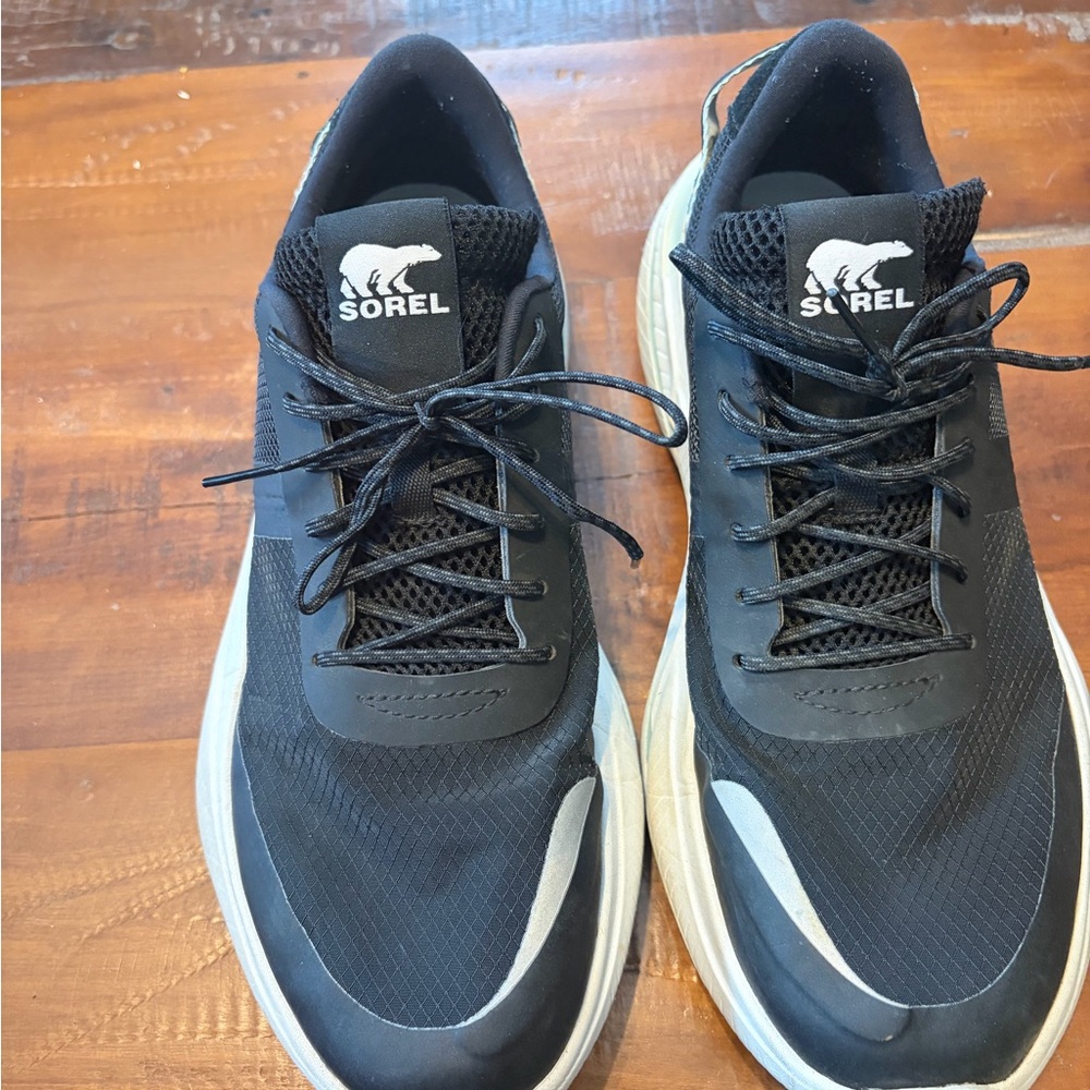 Sorel Black and White Athletic Shoes